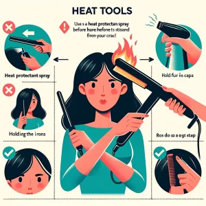 how to properly use heat tools