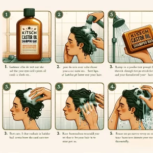 how to use the Kitsch Castor Oil Shampoo Bar